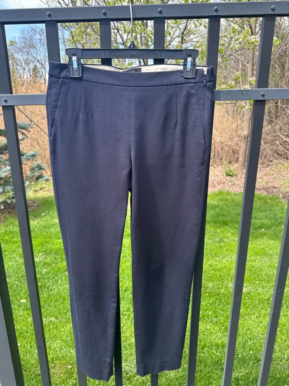 J. Crew Navy Straight-Leg Pants